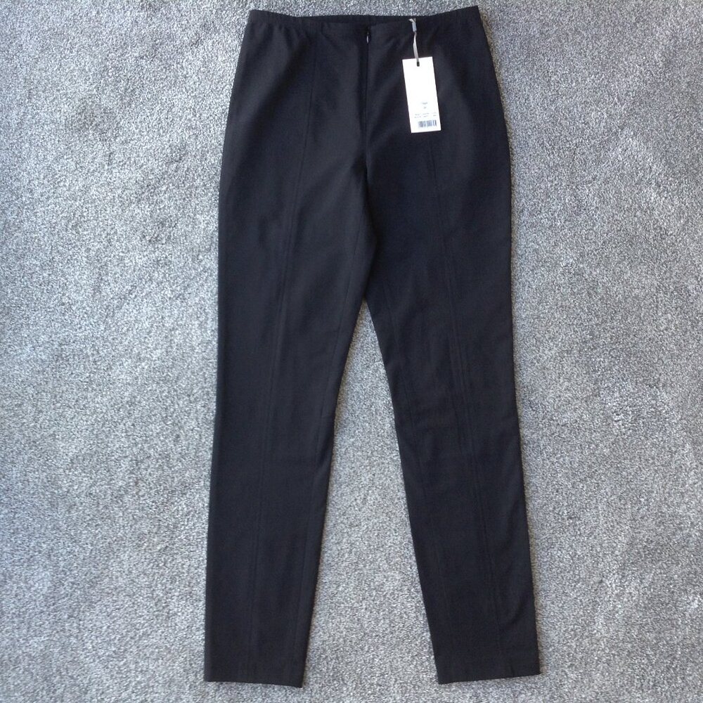 ⭐RAFFAELLO ROSSI "GIGA" SLIM LEG SLACKS in Black, size 6 - NWT⭐